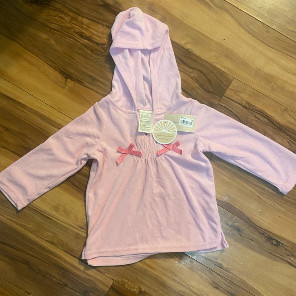 NWT First Impressions Baby Girl Pink Coverup - Swimwear size 18 Months -
